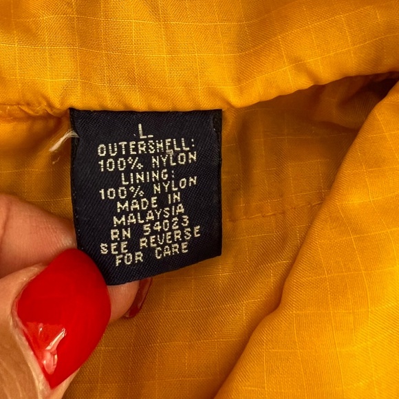 Gap Blue and Orange Hooded Rain Jacket (Large; Unisex) - Picture 5 of 8